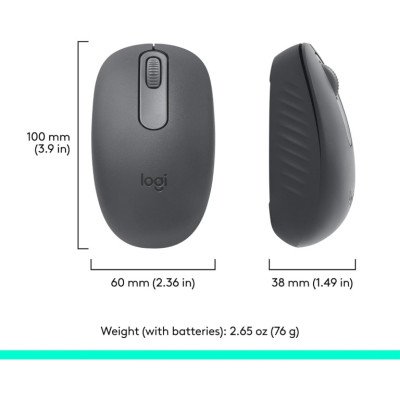 Logitech Souris M240 Silent Bluetooth Mouse - GRAPHITE -