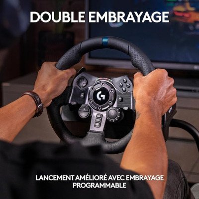 LOGITECH G923 Racing Wheel and Pedals - PC/PS - BLACK - USB