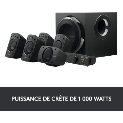LOGITECH SPEAKER Z906 THX Surround Sound 5.1,BLACK