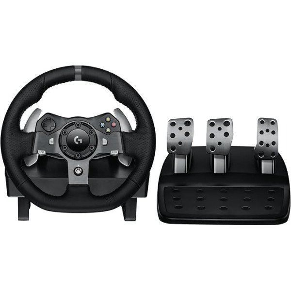 Logitech G G920 Driving Force Volant de Course avec Pédales, Retour de Force,