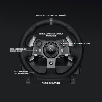Logitech G G920 Driving Force Volant de Course avec Pédales, Retour de Force,