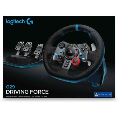 Logitech G29 Driving Force Racing Wheel for PlayStation®5 and PlayStation®4 - N/A - USB - EU PLUG