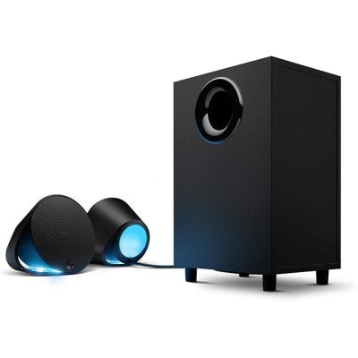 Logitech G560 Deux Haut-parleurs Gaming PC, Eclairage RGB LIGHTSYNC Synchronisé à vos Jeux - Noir