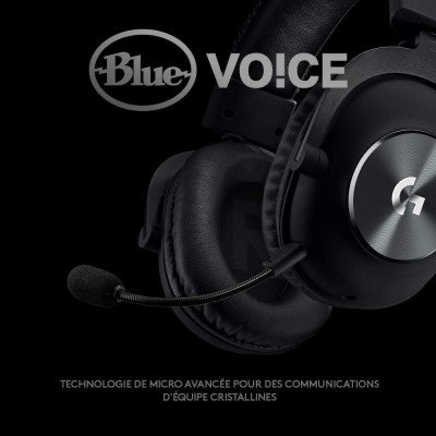 Logitech G PRO X Casque filaire gamer Over-Ear avec Micro BLUE VO!CE, DTS Headphone:X 2.0, , PC/PS/Xbox/Nintendo Switch - Noir Logitech G PRO X Casque filaire gamer Over-Ear avec Micro BLUE VO!CE, DTS Headphone:X 2.0, , PC/PS/Xbox/Nintendo Switch - Noir
