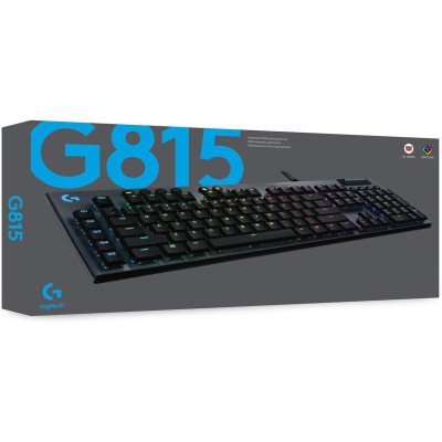 LOGITECH G815 Corded LIGHTSYNC Mechanical Gaming Keyboard - CARBON - FRA - TACTILE