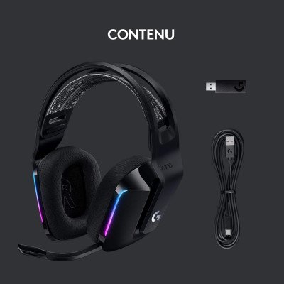 HEADSET PC - G733 LIGHTSPEED Wireless RGB Gaming Headset - BLACK