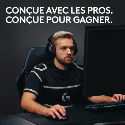 Logitech G PRO X SUPERLIGHT 2 LIGHTSPEED Souris gaming sans fil, 8K Polling, légère, 60g,  USB-C, PC/Mac - Noir