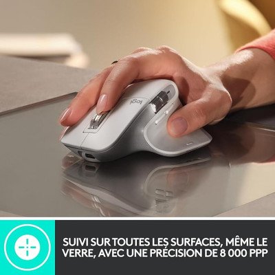 Logitech MX Master 3S - Souris Performante Sans Fil, Clics Silencieux, USB-C, Bluetooth, Windows, Linux, Chrome - Gris foncé Logitech MX Master 3S - Souris Performante Sans Fil, Clics Silencieux, USB-C, Bluetooth, Windows, Linux, Chrome - Gris foncé