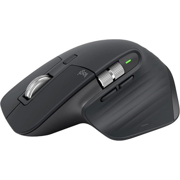 Logitech MX Master 3S - Souris Performante Sans Fil, Clics Silencieux, USB-C, Bluetooth, Windows, Linux, Chrome - Gris foncé