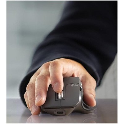 Logitech MX Master 3S for Business, Souris sans fil à Clics discrets,  - Gris
