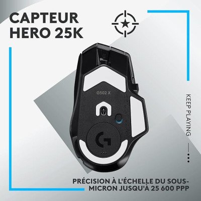 LOGITECH SOURIS GAMING G502 X LIGHTSPEED BLACK