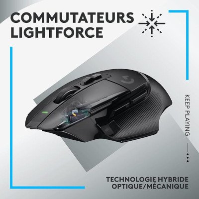 LOGITECH SOURIS GAMING G502 X LIGHTSPEED BLACK