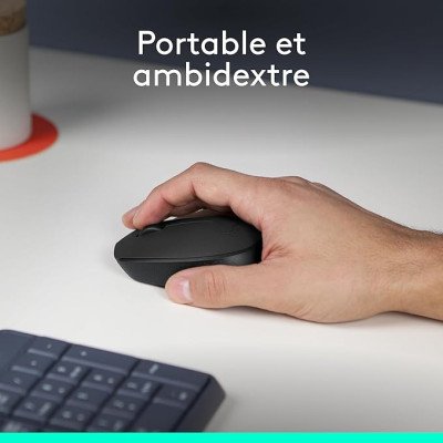 Logitech® MK235 Wireless Keyboard and Mouse - GREYFRA