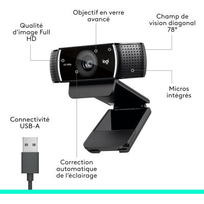 LOGITECH C922 PRO STREAM WEBCAM 12M LOGITECH C922 PRO STREAM WEBCAM 12M