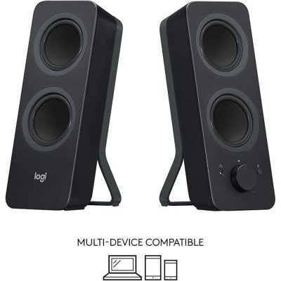 Logitech Z207 Bluetooth® Computer Speakers - BLACK - BT EMEA 12M Logitech Z207 Bluetooth® Computer Speakers - BLACK - BT EMEA 12M