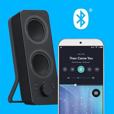 Logitech Z207 Bluetooth® Computer Speakers - BLACK - BT EMEA 12M Logitech Z207 Bluetooth® Computer Speakers - BLACK - BT EMEA 12M