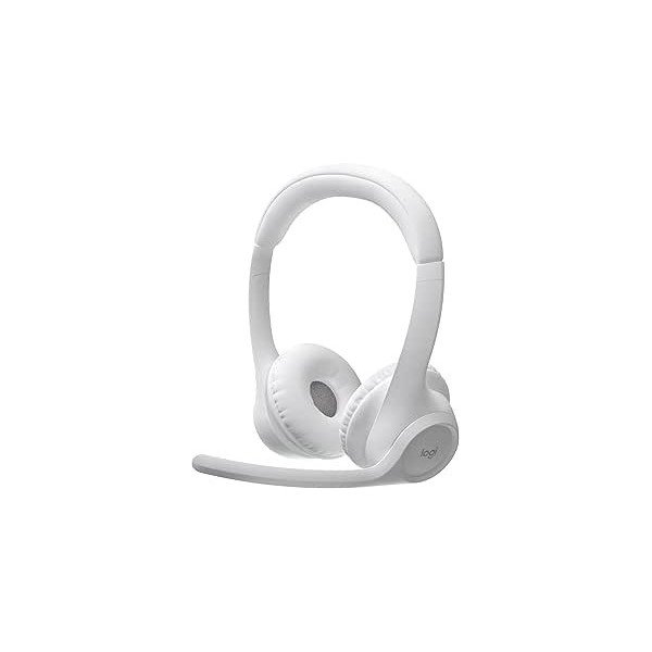 Logitech Zone 300 Casque Bluetooth sans Fil avec Microphone Anti-Parasite - Blanc