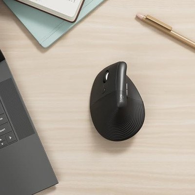 Logitech Lift Vertical Ergonomic Mouse - OFF-WHITE/PALE GREY