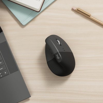 Logitech Lift Left Souris Ergonomique Verticale, Sans Fil, Bluetooth - GRAPHITE / Noire Logitech Lift Left Souris Ergonomique Verticale, Sans Fil, Bluetooth - GRAPHITE / Noire