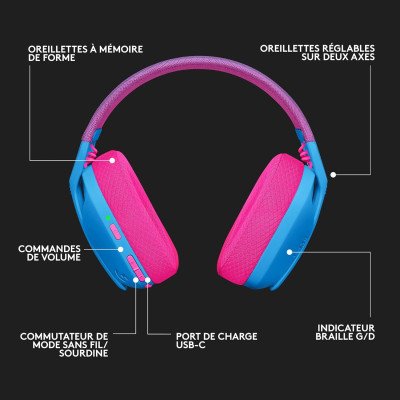 Logitech HEADSET PC - G435 LIGHTSPEED Wireless Gaming Headset - BLUE 