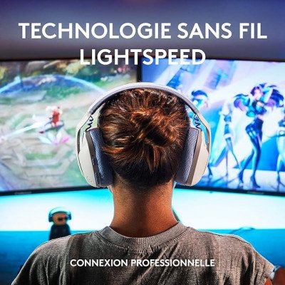 Logitech G435 LIGHTSPEED & Bluetooth sans Fil Casque Gamer, - Blanc Logitech G435 LIGHTSPEED & Bluetooth sans Fil Casque Gamer, - Blanc