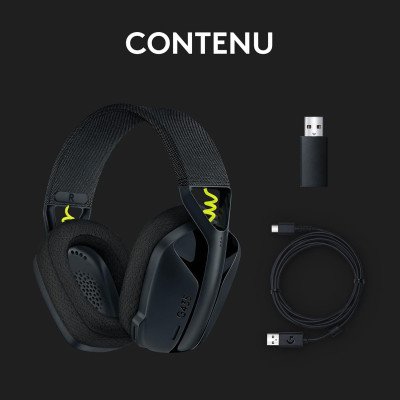 Logitech G435 LIGHTSPEED & Bluetooth sans Fil Casque Gamer léger circum-auriculaire, Micro intégré, - Noir Logitech G435 LIGHTSPEED & Bluetooth sans Fil Casque Gamer léger circum-auriculaire, Micro intégré, - Noir