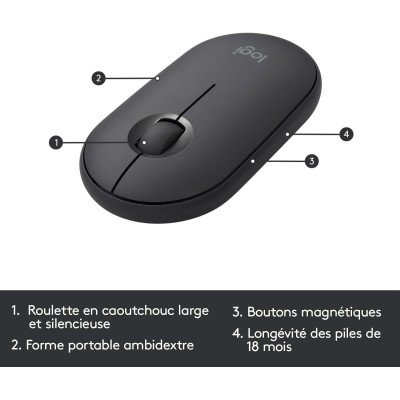 Logitech MK470 Combo Clavier et Souris sans Fil pour Windows, 2,4 GHz avec Récepteur USB, - Noir Logitech MK470 Combo Clavier et Souris sans Fil pour Windows, 2,4 GHz avec Récepteur USB, - Noir