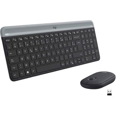 Logitech MK470 Combo Clavier et Souris sans Fil pour Windows, 2,4 GHz avec Récepteur USB, - Noir Logitech MK470 Combo Clavier et Souris sans Fil pour Windows, 2,4 GHz avec Récepteur USB, - Noir