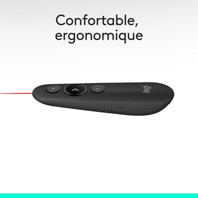 Logitech R500s de classe 1 Bluetooth et USB Télécommande de présentation laser/ Télécommande de présentation - - Gris foncé Logitech R500s de classe 1 Bluetooth et USB Télécommande de présentation laser/ Télécommande de présentation - - Gris foncé