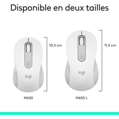 Logitech Signature M650 Wireless Mouse - OFF-WHITE