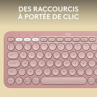 Logitech Pebble Keys 2 K380s - TONAL ROSE - FRA