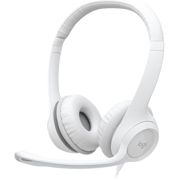 Logitech Casque HEADSET - H390 USB Computer Headset - OFF-WHITE