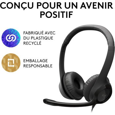 LOGITECH USB Headset H390 (Bear) confort