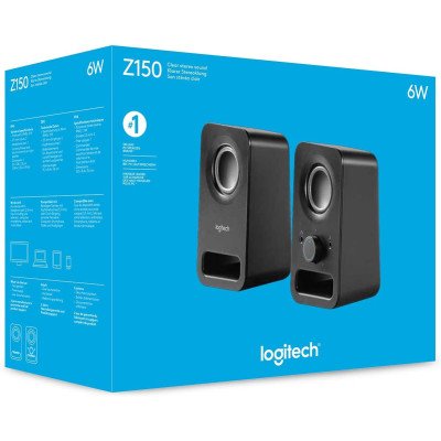 LOGITECH Z150 Multimedia Speakers - MIDNIGHT BLACK