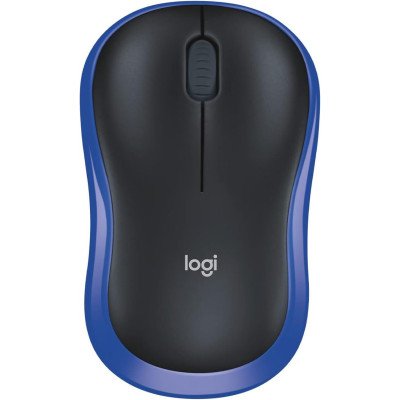 Logitech Wireless Mouse M185 Blue,WER Occident Packaging