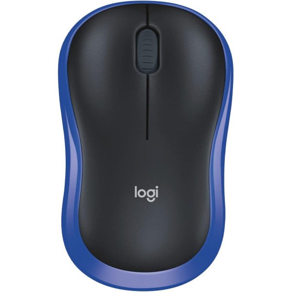 Logitech Wireless Mouse M185 Blue,WER Occident Packaging