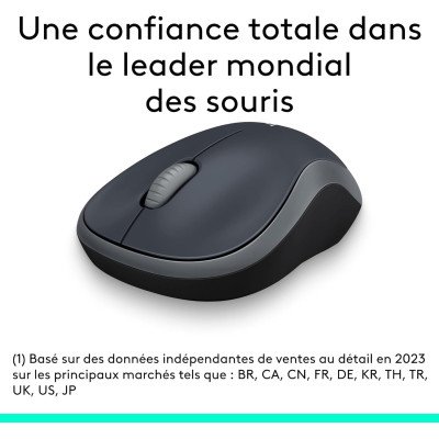 Logitech Wireless Mouse M185 Swift Grey WER Occident Pack