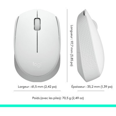 Logitech M171 Wireless Mouse - OFF WHITE -