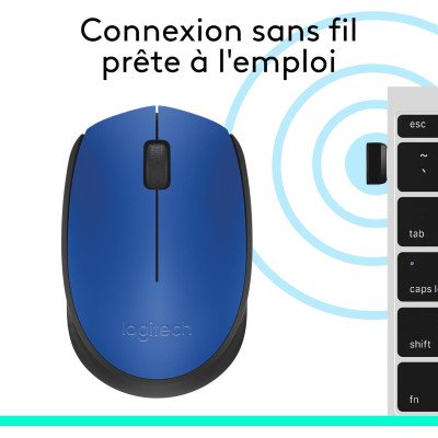 Logitech M171 Wireless Mouse - BLUE-K